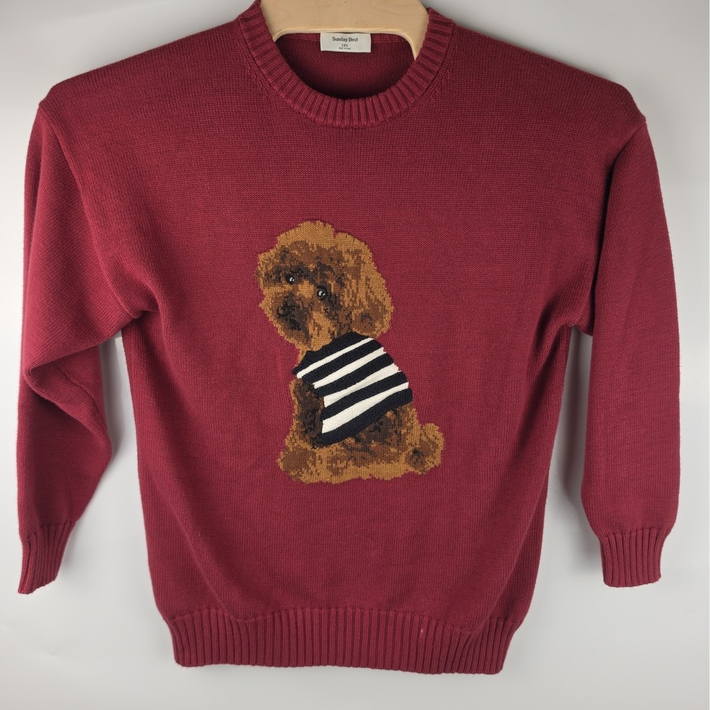 Aritzia Sunday Best Cotton Charm Peggy Icon Dog Sweater 2XS Cotton Cashmere